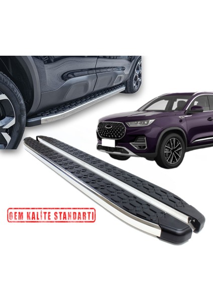 Tiggo 8 Araca Özel Blackline Yan Basamak 2023 2024 2025