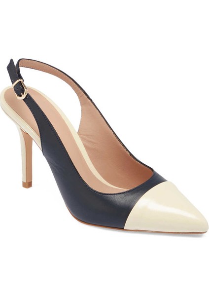 Lacivert Deri Kadın Stiletto - K24I1AY67374-O15 Lacivert