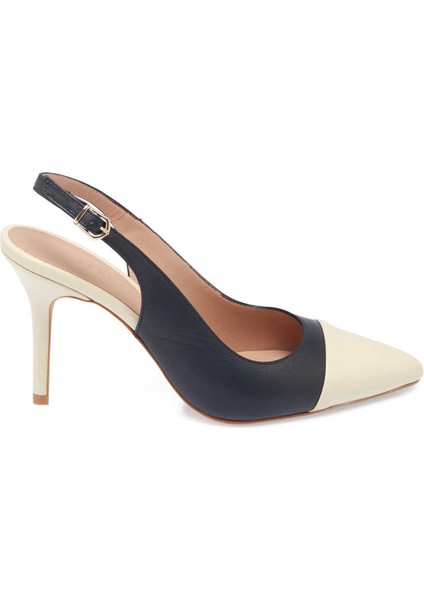 Lacivert Deri Kadın Stiletto - K24I1AY67374-O15 Lacivert