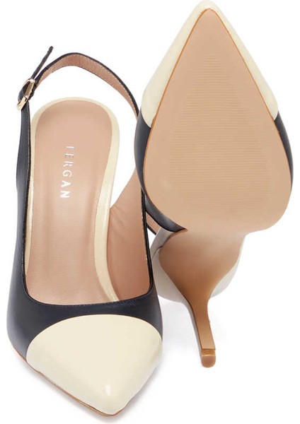Lacivert Deri Kadın Stiletto - K24I1AY67374-O15 Lacivert