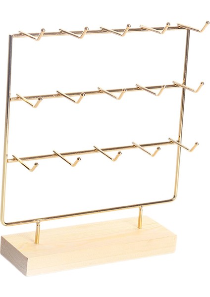 3 Katlı Küpe Tutucu Standı Kadın Kızlar Hediye Saklama Küpe Takı Düzenleyici (Yurt Dışından) fırsatları