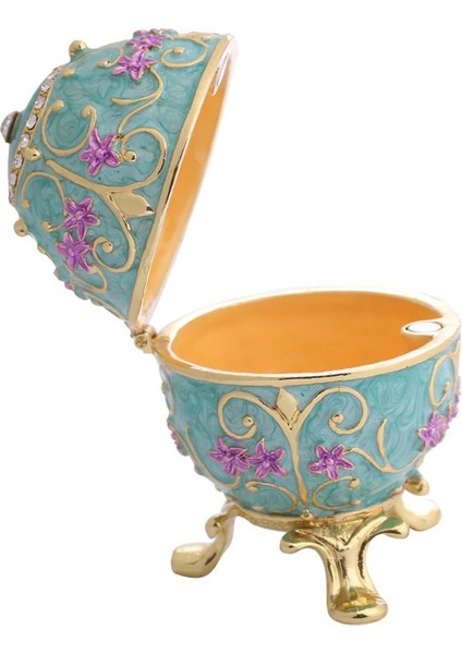 Yumurta Şeklinde Mücevher Kutusu Süslü Koleksiyonluk Kutusu Paskalya Yumurta Mücevher Kutusu (Yurt Dışından) fırsatları