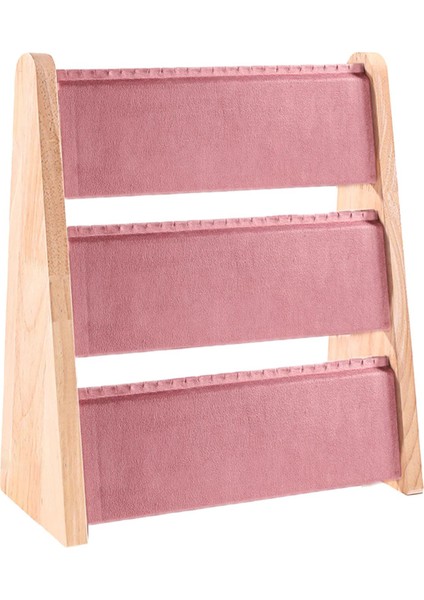 Kolye Sergileme Standı Bilezik Zincirleri Depolama Ahşap Sergileme Rafı Bağımsız Açık Pembe (Yurt Dışından) fiyatları