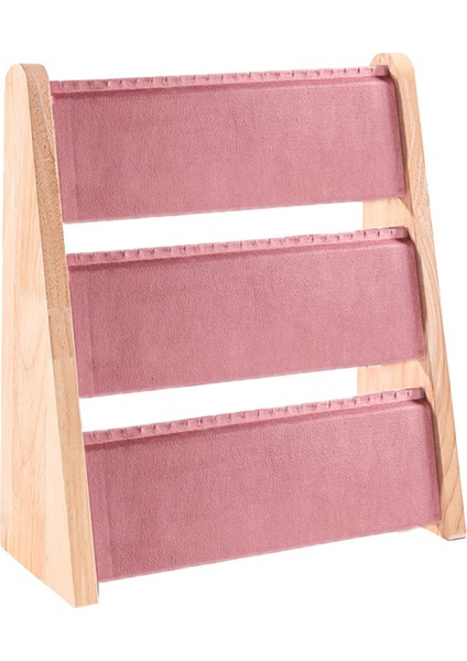 Kolye Sergileme Standı Bilezik Zincirleri Depolama Ahşap Sergileme Rafı Bağımsız Açık Pembe (Yurt Dışından) indirimleri