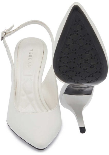 Beyaz Vegan Kadın Stiletto - K24I1AY67377-Q3Y Beyaz