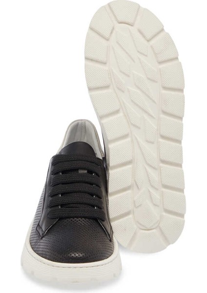 Siyah Hakiki Deri Kadın Sneaker - K24I1AY67349-A23 fırsatları