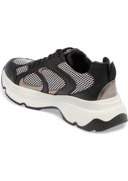 Siyah Vegan-Tekstil Kadın Sneaker - K24I1AY67364-O3C Siyah