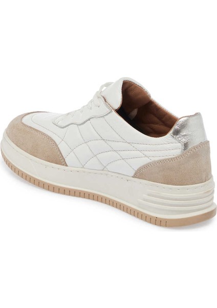 Bej Hakiki Deri Kadın Sneaker - K24I1AY67346-Q2F