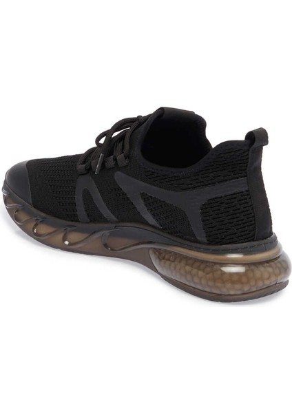 Siyah Vegan-Tekstil Erkek Sneaker - E24I1AY56871-I46 Siyah