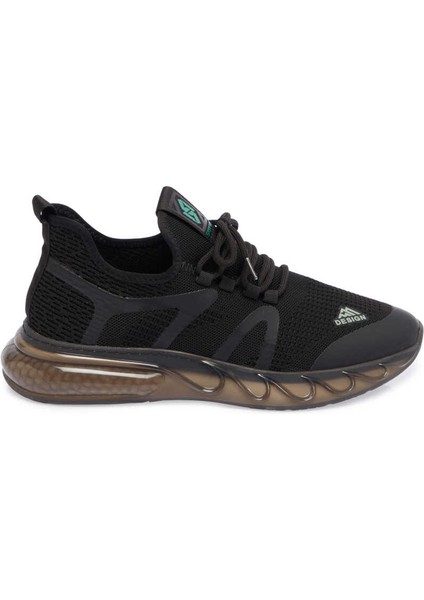 Siyah Vegan-Tekstil Erkek Sneaker - E24I1AY56871-I46 Siyah