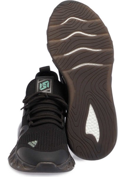 Siyah Vegan-Tekstil Erkek Sneaker - E24I1AY56871-I46 Siyah