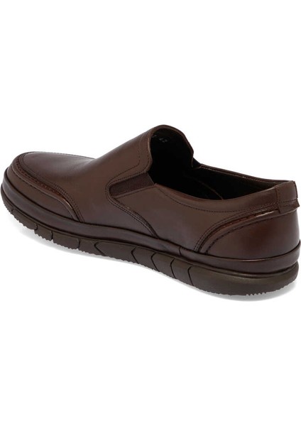 Kahve Hakiki Deri Erkek Casual Ayakkabı - E24I1AY56773-A24 fiyatları