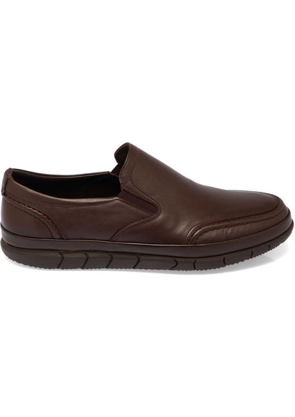 Kahve Hakiki Deri Erkek Casual Ayakkabı - E24I1AY56773-A24 modelleri