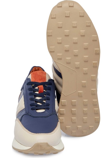 Bej Deri Erkek Sneaker - E24I1AY56818-A25 Bej