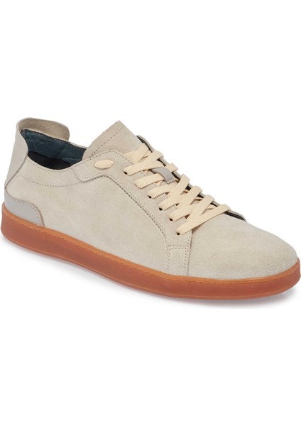 Bej Süet Deri Erkek Sneaker - E24I1Ay56834-B79 Bej