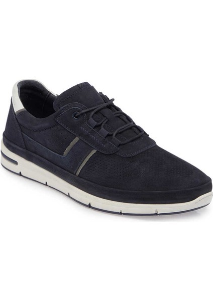 Lacivert Nubuk Deri Erkek Sneaker - E24I1AY56694-C39 Lacivert