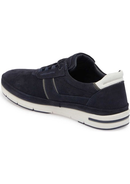 Lacivert Nubuk Deri Erkek Sneaker - E24I1AY56694-C39 Lacivert