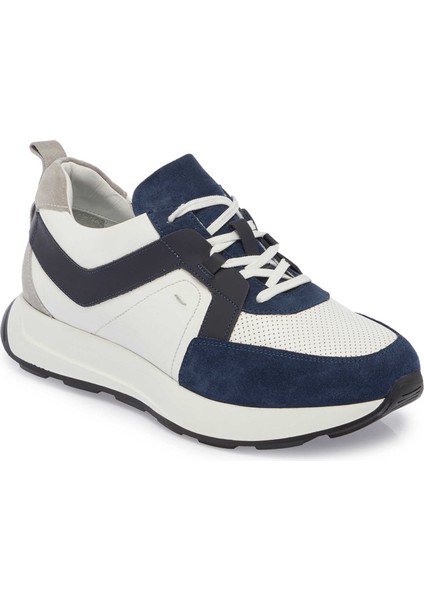 Lacivert Hakiki Deri Erkek Sneaker - E24I1AY56815-A31