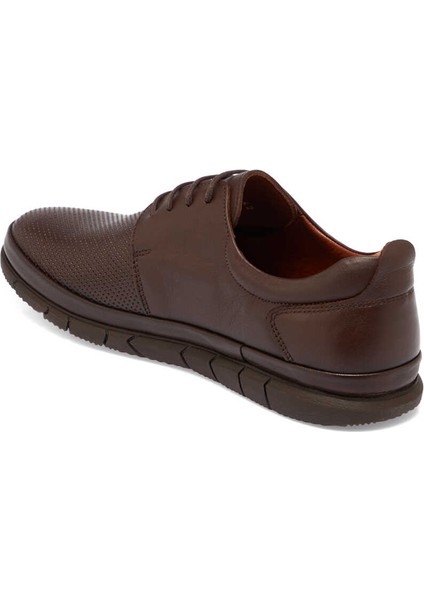 Kahve Deri Erkek Casual Ayakkabı - E24I1AY56770-A24 Kahve