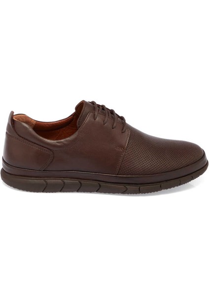 Kahve Deri Erkek Casual Ayakkabı - E24I1AY56770-A24 Kahve