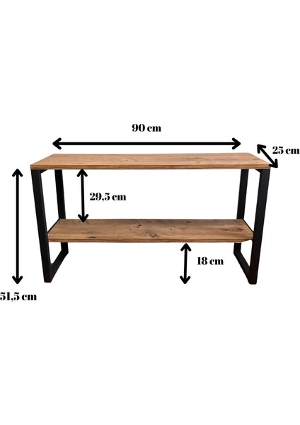 Dekoratif Tv Ünitesi Ahşap Metal Ayaklı Raflı Televizyon Sehpası Şifonyer Yan Sehpa