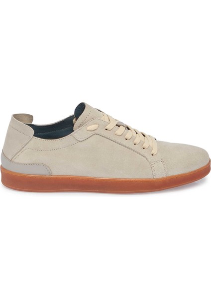 Bej Süet Deri Erkek Sneaker - E24I1Ay56834-B79 Bej