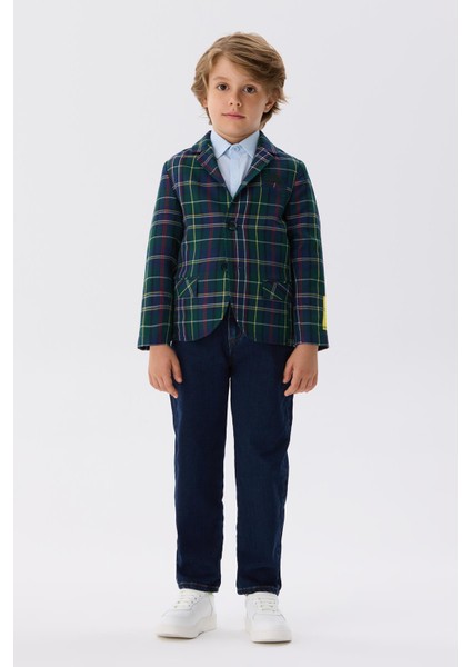 Bg Store Erkek Çocuk Ekose Ceket