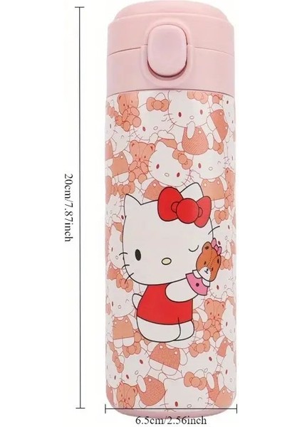 Çocuk Termos Paslanmaz Çelik Hello Kitty Figürlü H014