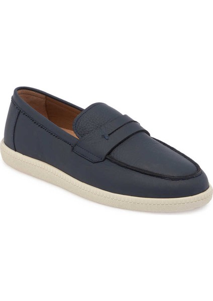 Lacivert Deri Erkek Loafer - E24I1AY56705-A38 Lacivert