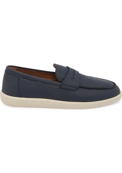 Lacivert Deri Erkek Loafer - E24I1AY56705-A38 Lacivert