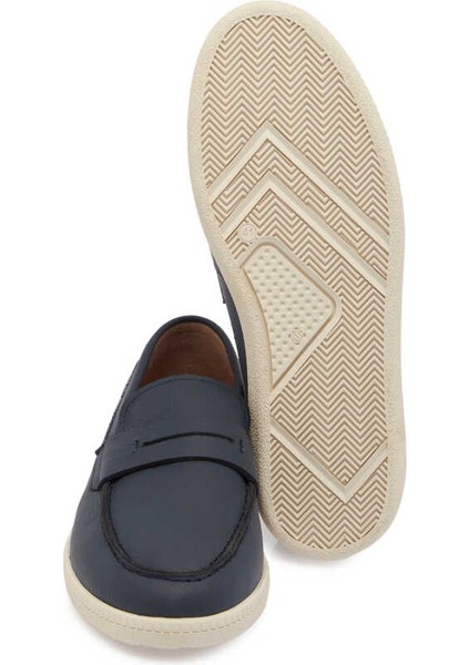 Lacivert Deri Erkek Loafer - E24I1AY56705-A38 Lacivert