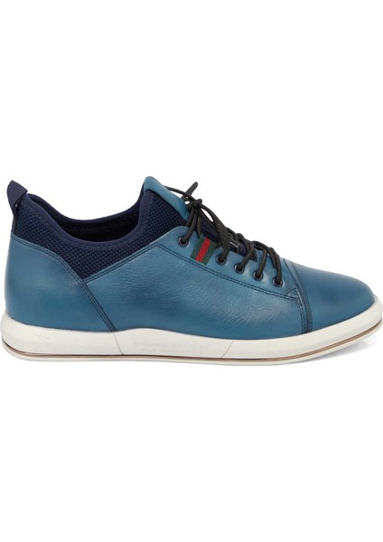 Mavi Deri Erkek Sneaker - E24I1AY56623-J61