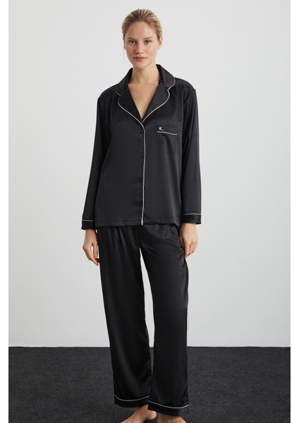 Sidney Saten Pijama Takımı