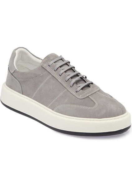 Gri Süet Deri Erkek Sneaker - E24I1Ay56805-K56 Gri
