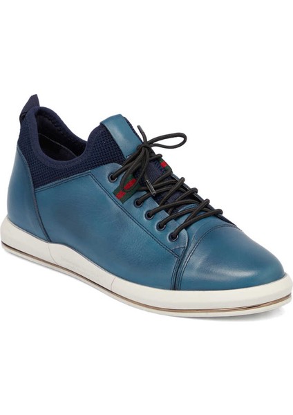 Mavi Deri Erkek Sneaker - E24I1AY56623-J61