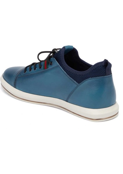 Mavi Deri Erkek Sneaker - E24I1AY56623-J61