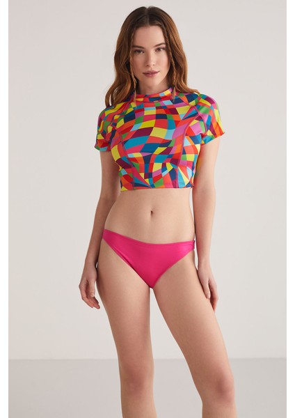 Rainbow Crop Bikini Takımı
