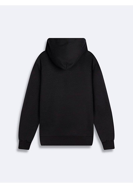 Erkek Kapüşonlu Regular Siyah Sweatshırt fırsatları