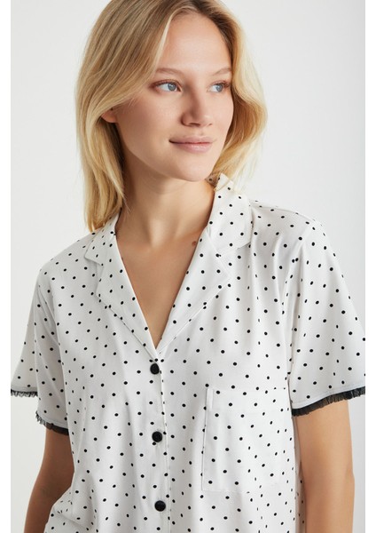 Polka Kısa Kol Pijama Takımı fiyatları
