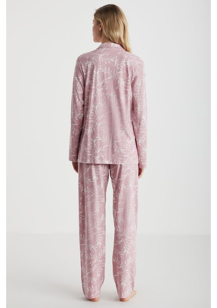 Leaf Düğmeli Pijama Takımı fırsatları