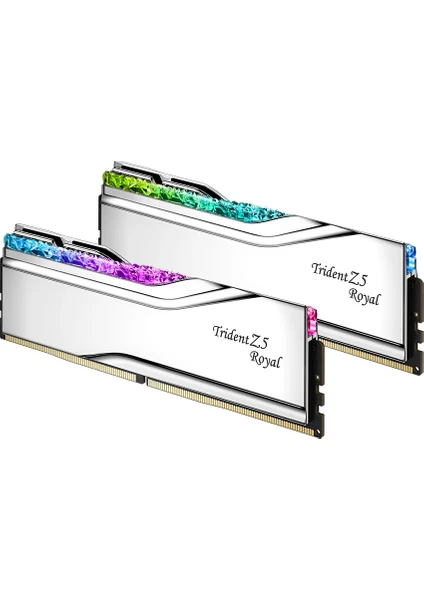 Gskıll Trident Z5 Royal Silver Rgb DDR5-6400MHZ CL32 64GB (2X32GB) Dual (32-39-39-102) 1.40V