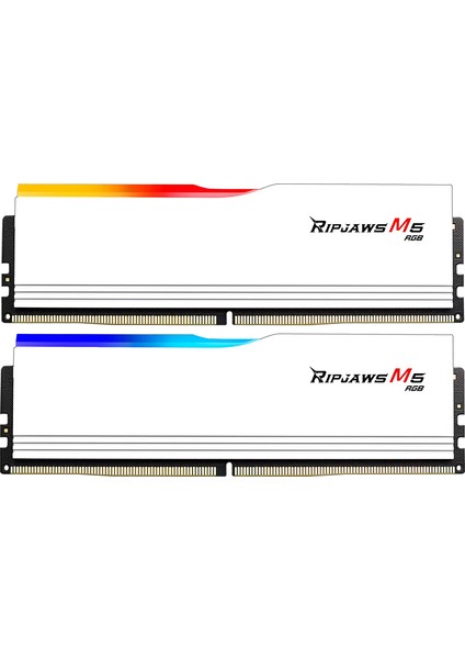 Gskıll Ripjaws M5 Beyaz Rgb DDR5-6000MHZ CL36 32GB (2X16GB) Dual (36-48-48-96) 1.25V