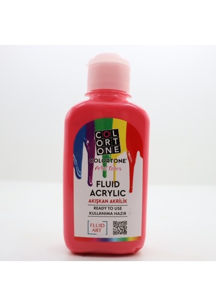 Sanat Boyaları Fluid Acrylic 150 ml (Pembe)