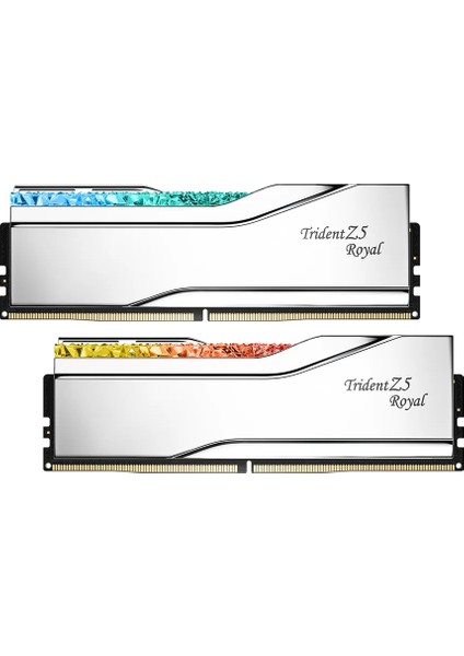 Gskıll Trident Z5 Royal Silver Rgb DDR5-6400MHZ CL32 32GB (2X16GB) Dual (32-39-39-102) 1.40V