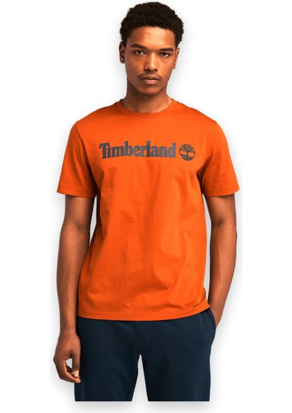 TB0A5UPQ Linear Logo Sleeve Erkek T-Shirt