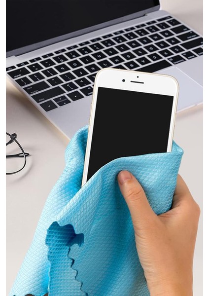 Clean | Microfiber 40x40 cm 5'li Baklava Desen Cam Temizlik Bezi modelleri