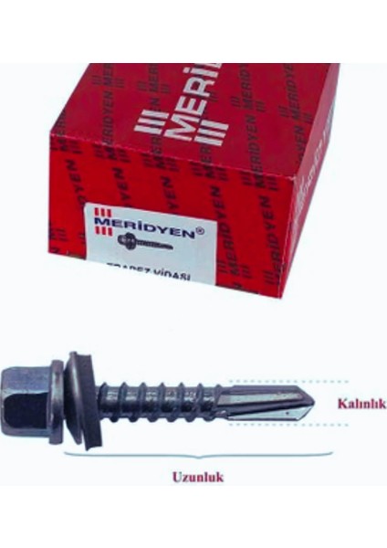 Trapez Panel Vidası 5.5X90 200'LÜ Paket