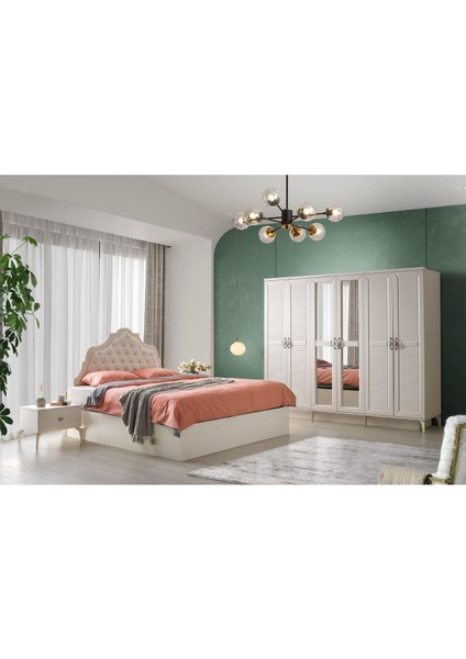 Atina Gardırop-Mdf-Aytaşı-230x58x210cm-6 Kapak-Aynalı Kapak-Ücretsiz Nakliye Ve Montaj indirimleri