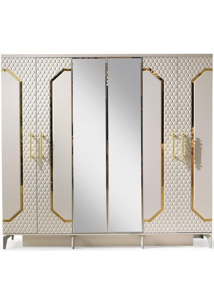 Milano Yatak Odası 6 Kapaklı Gardırop