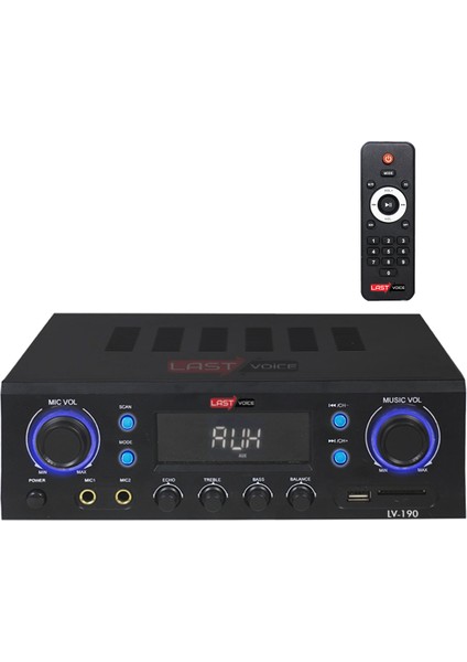 Lv-190 Stereo Mikser Anfi 2x200 Watt Usb Mp3 240V